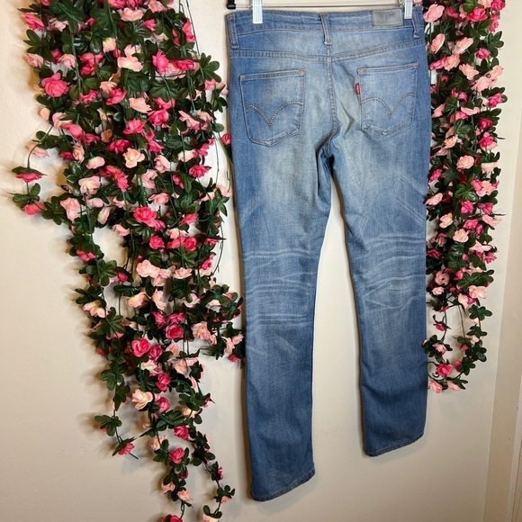 Levi’s 00597 Mid-Rise Light Wash Skinny Bootcut Jeans Womens 10/30 Casual - Picture 6 of 9